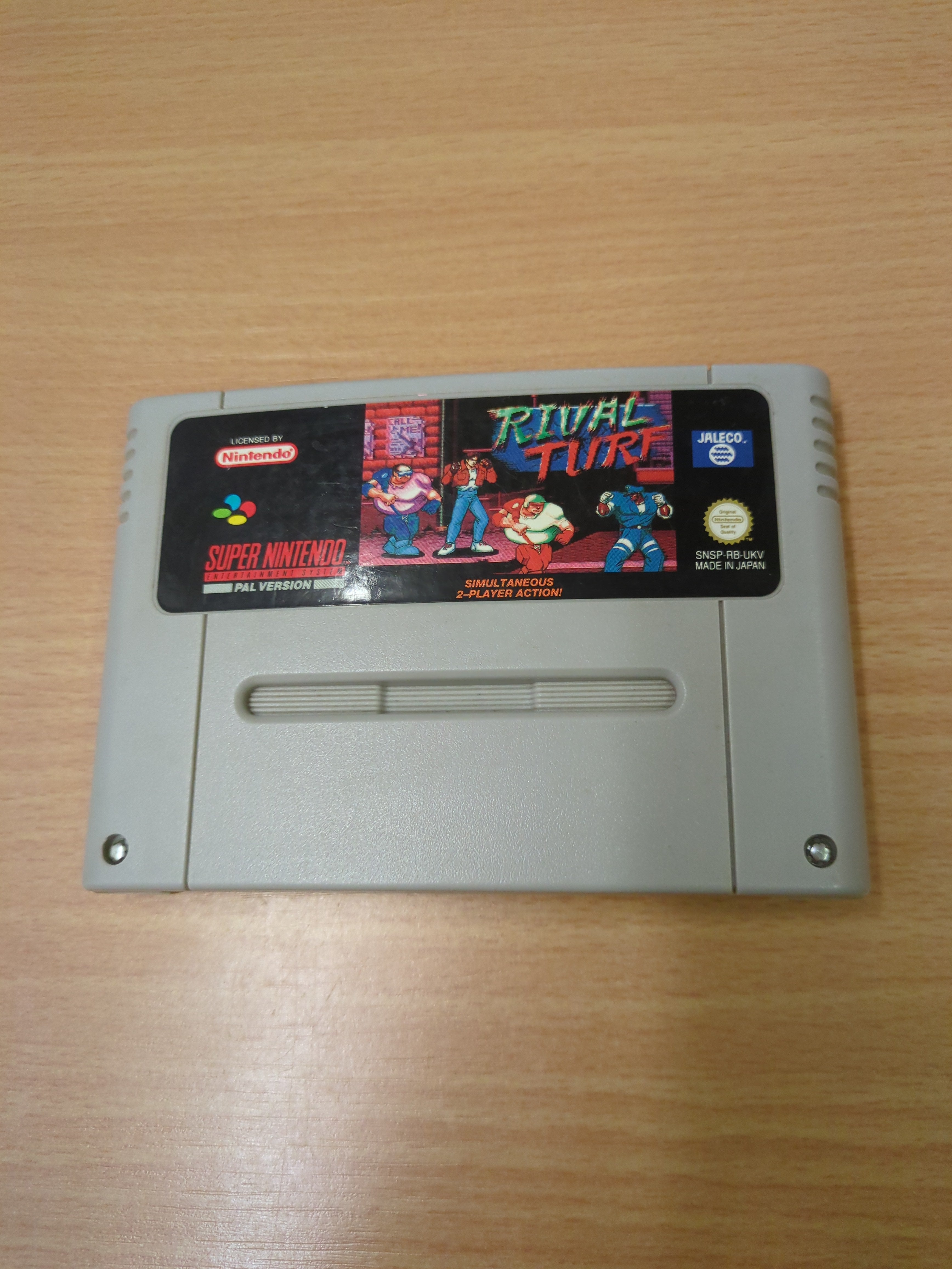 Rival Turf Super Nintendo SNES game Cart Only Rival Turf Super Nintendo SNES game Cart Only
